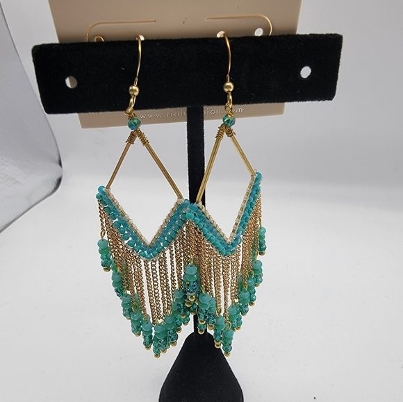 New Beaded Dangle Earrings - Picture 1 of 5